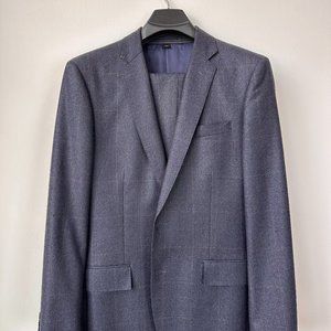 J Crew Ludlow Suit - Black and Blue Check Flannel - 40R